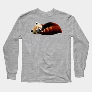 Cute Red Panda Curled Up Long Sleeve T-Shirt